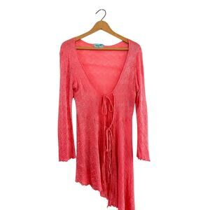 Letarte Handmade Sheer Knit Cardigan Cover-Up – Size S – Made in USA